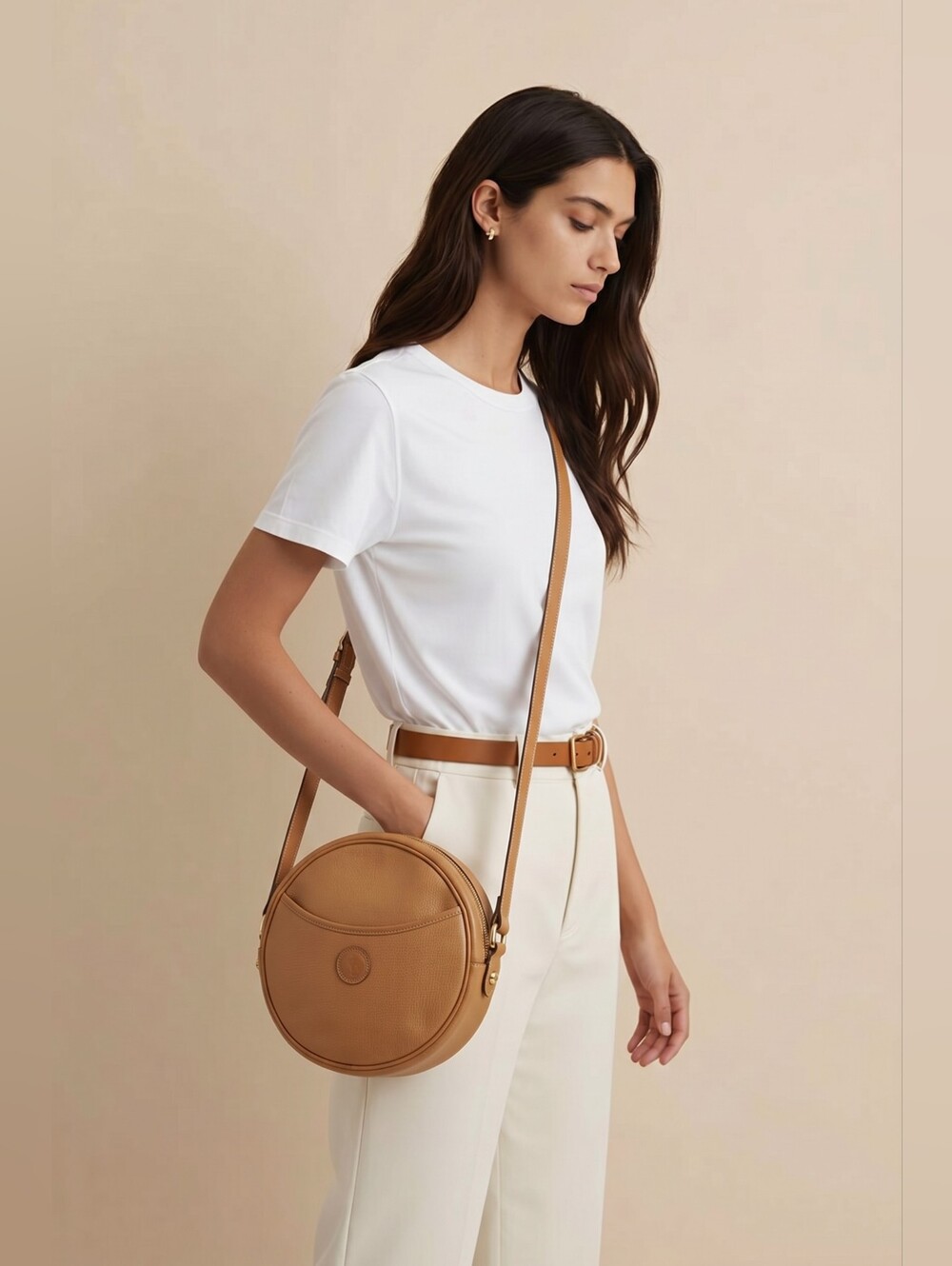 3X HP. Vintage Gucci Canteen Crossbody Leather Bag